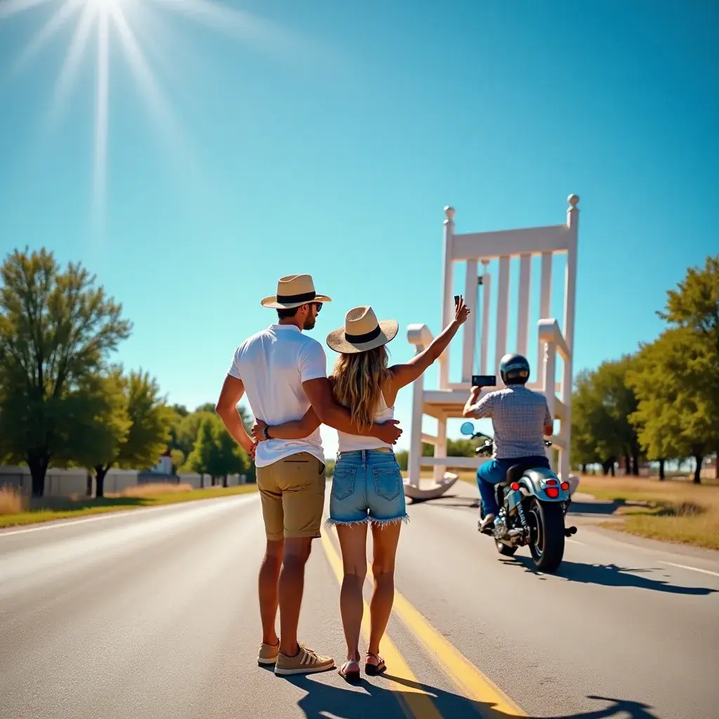 Знак Route 66 на фоне голубого неба