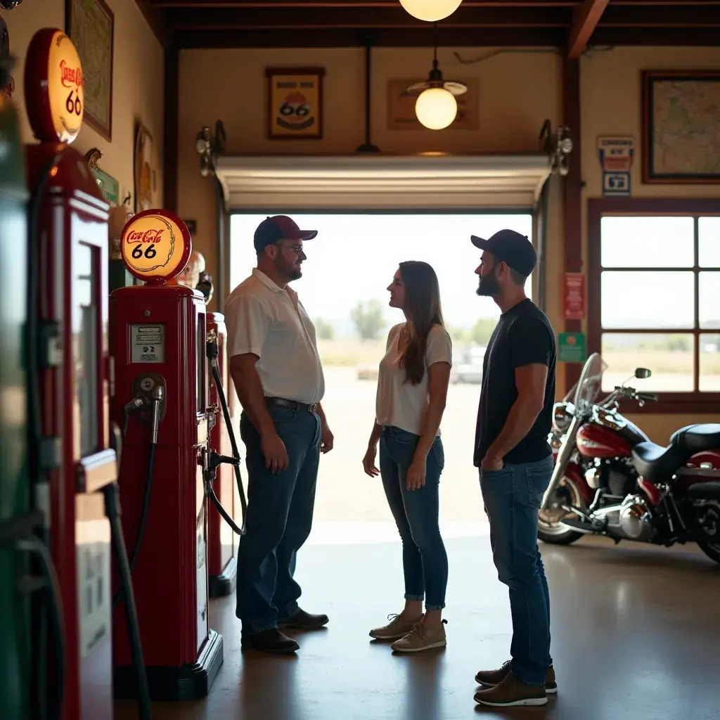 Панорамный вид на горы вдоль Route 66