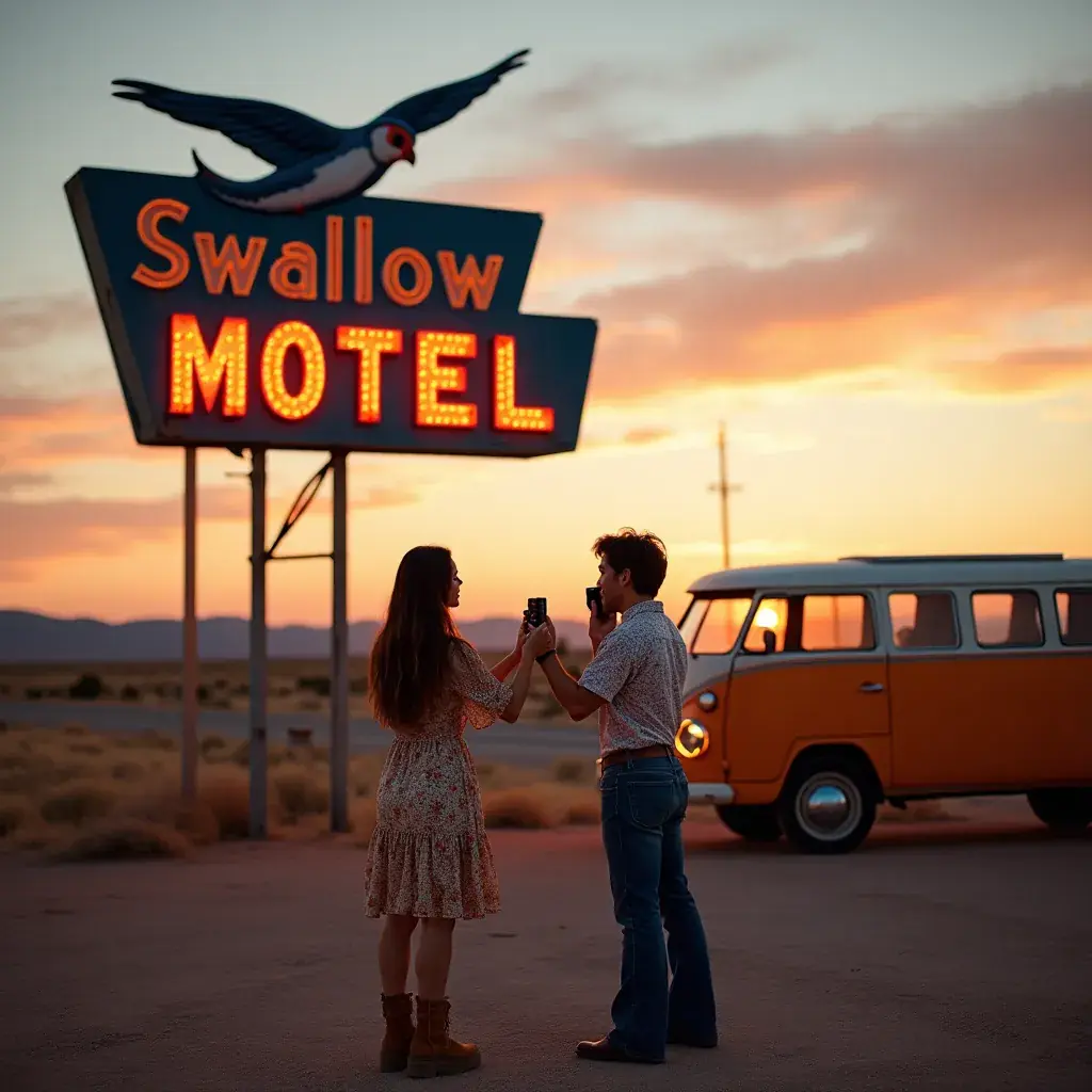 Дорожный знак с указанием расстояния до следующего города